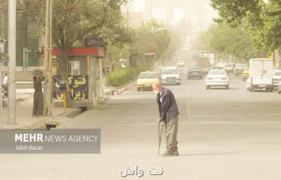 خیزش موقت گرد و خاک در بعضی مناطق استان تهران