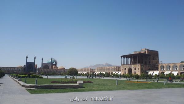 شاخص هوای اصفهان بر مدار زرد