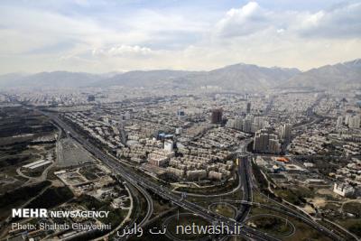 کیفیت هوای تهران در بازه قابل قبول قرار دارد