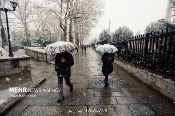 فراگیر شدن سامانه سرد بارشی در اصفهان