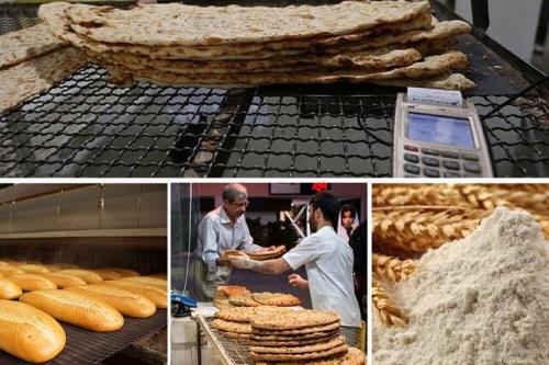 وضعیت گندم، نان و آرد در شیراز