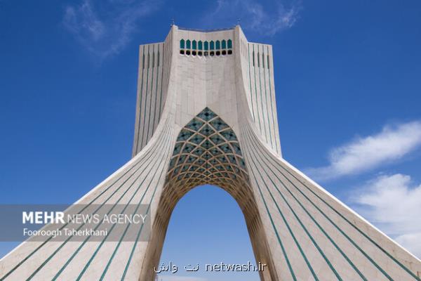 کاهش نسبی دمای هوای تهران
