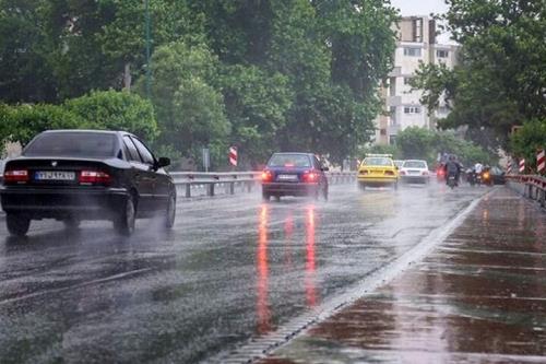 تشدید بارش باران در مناطق مختلف کشور