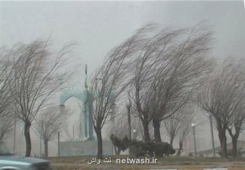 افزایش ۱۰ درجه ای دما در شمال كشور، وزش باد شدید در اغلب استان ها